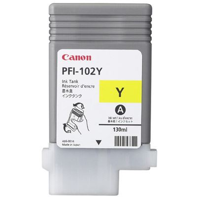 Picture of Canon PFI-102 Ink for imagePROGRAF iPF500/610/700/710 - Yellow (130 mL)