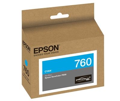 Picture of EPSON 760 UltraChrome HD Ink for SureColor P600 - Cyan (25.9 ml)