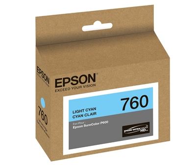 Picture of EPSON 760 UltraChrome HD Ink for SureColor P600 - Light Cyan (25.9 ml)