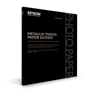 Picture of EPSON Metallic Photo Paper Glossy - 17in x 22in