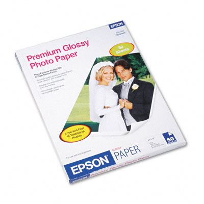 Picture of EPSON Premium Glossy Photo Paper (250)- 8.5in x 11in