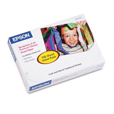 Picture of EPSON Premium Glossy Photo Paper (250)- 4in x 6in (100-Sheets)