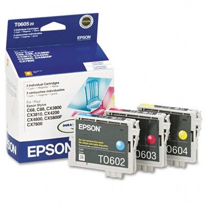 Picture of EPSON Stylus CX Ink Multi-Pack - Cyan, Magenta, Yellow (3 Pk)