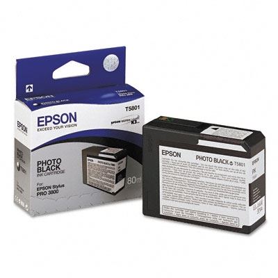 Picture of EPSON Stylus Pro K3 UltraChrome Ink Cartridges for 3800 and 3880 - Photo Black (80 mL)