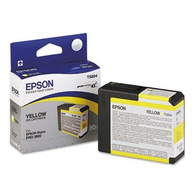 Picture of EPSON Stylus Pro K3 UltraChrome Ink Cartridges for 3800 and 3880 - Yellow (80 mL)