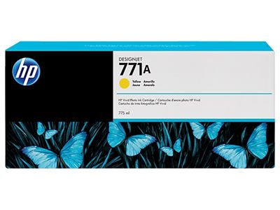 Picture of HP 771 Ink Cartridges for Designjet Z6200 - Z6800 w/Vivid Photo Ink - Yellow