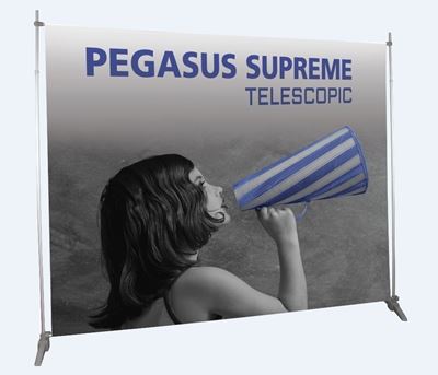 Picture of LexJet Pegasus Supreme Telescopic Banner Stand 63.5 - Black