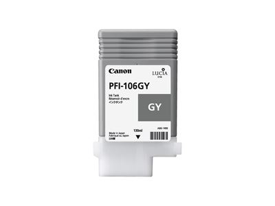 Picture of Canon PFI-106 Ink for imagePROGRAF iPF6300/6400/6350/6450/6300S - Gray (130 mL)