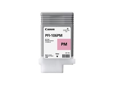 Picture of Canon PFI-106 Ink for imagePROGRAF iPF6300/6400/6350/6450/6300S - Photo Magenta (130 mL)