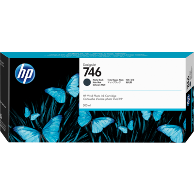 Picture of HP 746 Matte Black Ink Cartridge for DesignJet Z6/Z9+ (300mL)