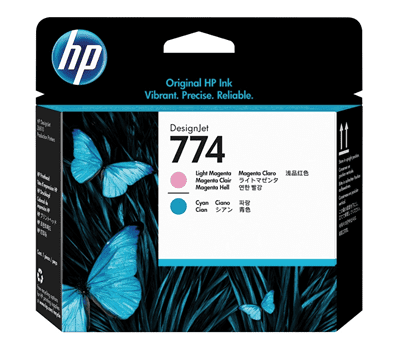 Picture of HP 774 Printheads for DesignJet Z6810 Printers (Light Magenta/Light Cyan)