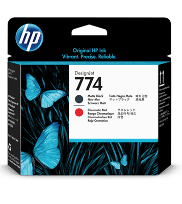 Picture of HP 774 Printheads for DesignJet Z6810 Printers (Black/Chromatic Red)