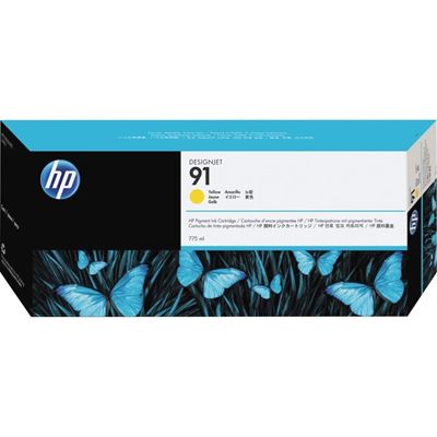 Picture of HP 91 Yellow Ink Cartridges for Designjet Z6100