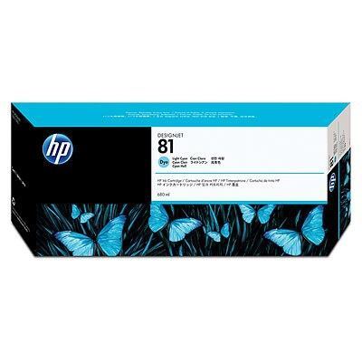 Picture of HP 81 Light Cyan Dye Ink Cartridge for Designjet 5000/5500