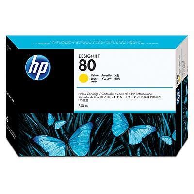 Picture of HP 80 Yellow Ink Cartridge for Designjet 1000 Series - 350 mL