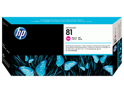 Picture of HP 81 Magenta Dye Printhead & Cleaner for Designjet 5000/5500