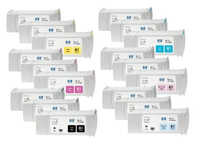 Picture of HP 81 Dye Ink Value Pack for  Designjet 5000/5500