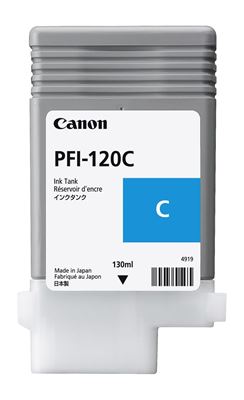 Picture of Canon imagePROGRAF PFI-120 TM and GP-200/300 Series Ink - Cyan (130 mL)