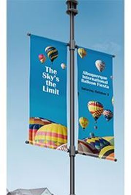 Picture of HP 18-oz Prime Double-sided Pole Banner