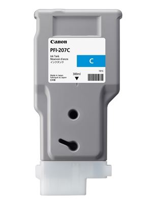 Picture of Canon PFI-207 Ink for imagePROGRAF iPF785/780/685/680 Series - Cyan (300 mL)