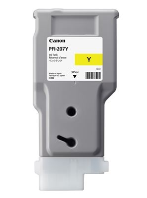 Picture of Canon PFI-207 Ink for imagePROGRAF iPF785/780/685/680 Series - Yellow (300 mL)