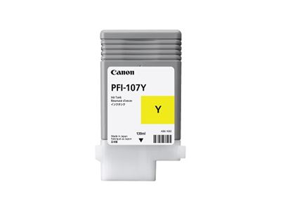 Picture of Canon PFI-107 Ink for imagePROGRAF iPF670/680/685/780/785 - Yellow (130 mL)