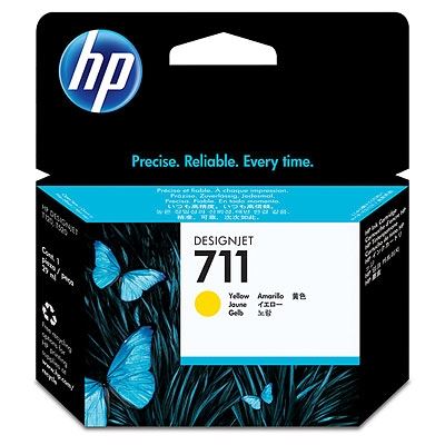 Picture of HP 711 Ink Cartridges for Designjet ePrinter- Yellow (29 mL)