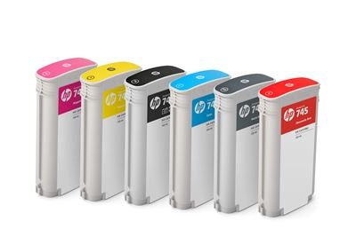 Picture of HP 745 Ink Cartridges for DesignJet Z2600/Z5600 (130mL)