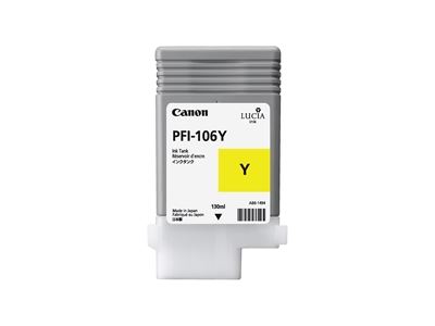 Picture of Canon PFI-106 Ink for imagePROGRAF iPF6300/6400/6350/6450/6300S - Yellow (130 mL)