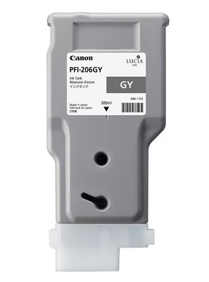 Picture of Canon PFI-206 Ink for imagePROGRAF iPF6400/6400S/6450 - Gray (300 mL)