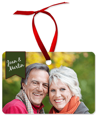 Picture of Unisub Keepsake Ornaments with Red Ribbon