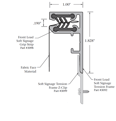 SignComp Front Load Soft Signage Kit- LexJet - Inkjet Printers, Media ...