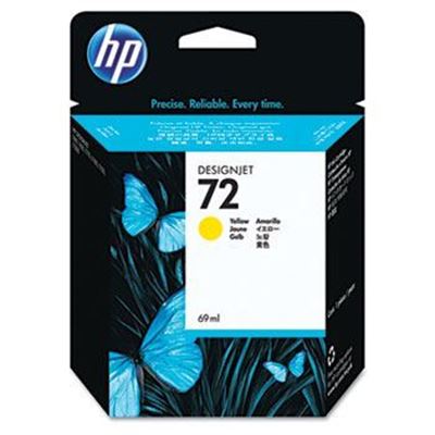 Picture of HP 72 Ink Cartridges Yellow (69 mL)