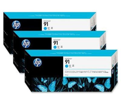 Picture of HP 91 3-Pack Cartridges for Designjet Z6100