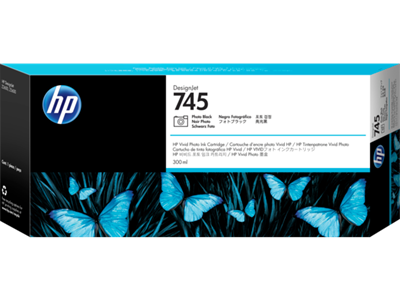 Picture of HP 745 Photo Black Ink Cartridge for DesignJet Z2600/Z5600 (300mL)