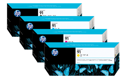 Picture of HP 91 Ink Cartridges for Designjet Z6100