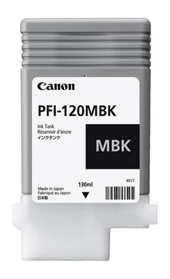 Picture of Canon imagePROGRAF PFI-120 TM and GP-200/300 Series Ink - Matte Black (130  mL)