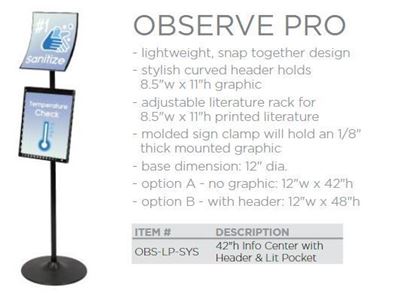 Picture of LexJet Wayfinding Signs - Observe Pro
