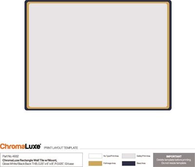 Picture of ChromaLuxe Wall Tiles, Rectangle- 6in x 8in (12-pack)