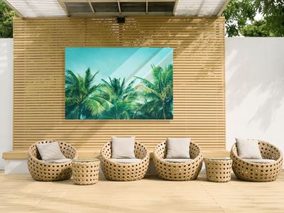 Picture of ChromaLuxe Outdoor Matte White - 49in x 97in (1-Panel), Min. Order & Crating Fee apply
