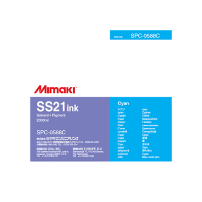 Picture of Mimaki SS21 - Eco-Solvent Ink - Cyan - 2L