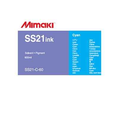 Picture of Mimaki SS21 - Eco-Solvent Ink - Cyan - 600ml