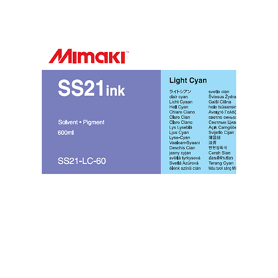Picture of Mimaki SS21 - Eco-Solvent Ink - Light Cyan - 600ml