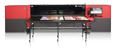 Picture of EFI VUTEk 32h Hybrid LED Printer with UltraDrop Technology with 8 colors, 1 white and 1 Clear