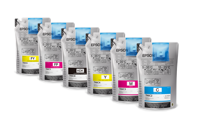 Picture of EPSON UltraChrome DS6 Dye Sub Ink for F6370, F9470 and F9470H - High Density Black  (1.1 L, 6 Pk)