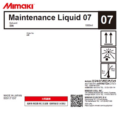 Picture of Mimaki Flushing Liquid 07 - 1 Liter Bottle